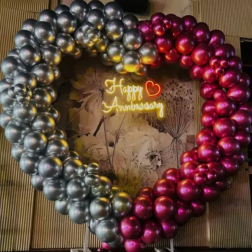 Anniversary Heart Balloon Wreath Indore