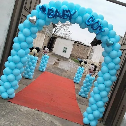 Baby Boy Blue Balloon Gate Arch Decoration