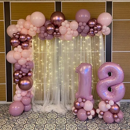 18th Birthday Balloon Arch Decor Indore