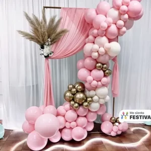 Boho Pink Balloon Garland Decor Indore