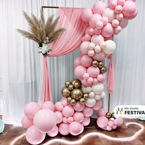 Boho Pink Balloon Garland Decor Indore