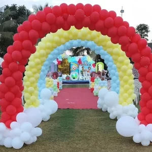 Rainbow Balloon Arch Decor Indore