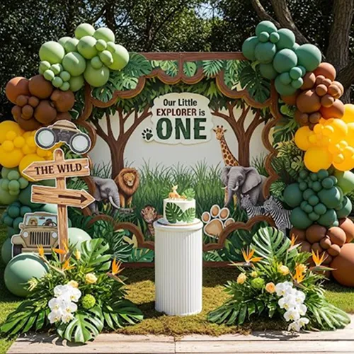 Little Explorer Safari First Birthday Theme