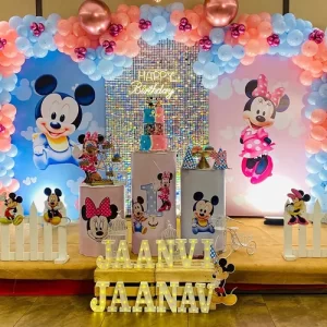 Mickey Minnie Mouse Birthday Theme Decoration