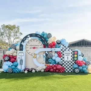 Race Car Hot Wheels Outdoor Birthday Theme