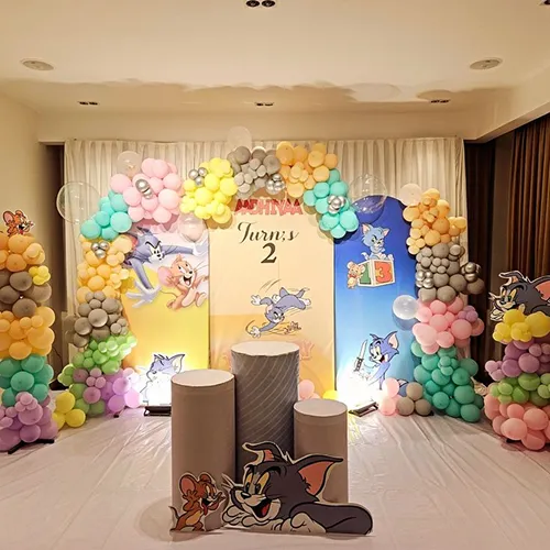 Tom and Jerry Pastel Birthday Theme Decoration