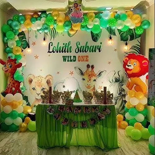Wild One Jungle Safari Indoor Birthday Theme